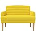 Loveseat con bottoni imbottiti Giallo Chiaro 116 x 67 x 80 cm - Foto miniatura 3