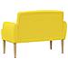 Loveseat con bottoni imbottiti Giallo Chiaro 116 x 67 x 80 cm - Foto miniatura 5