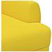 Loveseat con bottoni imbottiti Giallo Chiaro 116 x 67 x 80 cm - Foto miniatura 6