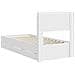 Struttura del letto con stoccaggio e testata Bianco 90 x 200 cm - Foto miniatura 7