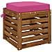 Cuscino per sedile a 1 pezzo SOEST 100% Poliestere Rosa - Foto miniatura 2
