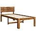 Letto Singolo con Testiera ROSTOCK Naturale 90 x 200 cm - Foto miniatura 3