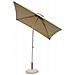 Ombrellone 2 X 2 Palo Centrale Tortora Per Esterno Giardino, Ristorante, Gelateria Bar Hotel Albergo - Foto miniatura 1