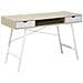 Scrivania Clarita Marrone Chiaro 120 Cm 48 Cm Con Contenitore - Foto miniatura 8