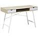 Scrivania Clarita Marrone Chiaro 120 Cm 48 Cm Con Contenitore - Foto miniatura 1