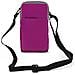 Borsello Cintura Smartphone Passante Cintura Moschettone Tracolla 2 Tasche Rosa - Foto miniatura 1