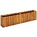 Fioriera Da Giardino 200x30x50 Cm In Legno Massello Di Acacia - Foto miniatura 1