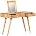Tavolo Da Trucco Con Specchio 112x45x76 Cm Massello Di Acacia - Foto miniatura 1