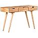 Tavolo Da Trucco Con Specchio 112x45x76 Cm Massello Di Acacia - Foto miniatura 3