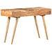 Tavolo Da Trucco Con Specchio 112x45x76 Cm Massello Di Acacia - Foto miniatura 6