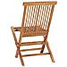 Set Da Pranzo Da Giardino 5 Pz Pieghevole In Massello Di Teak - Foto miniatura 8