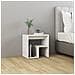 Comodino Bianco 40x30x40 cm Legno Ingegnerizzato - Foto miniatura 1