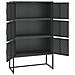 Credenza Alta Antracite 80x35x135 Cm In Acciaio - Foto miniatura 4