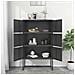 Credenza Alta Antracite 80x35x135 Cm In Acciaio - Foto miniatura 9
