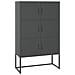 Credenza Alta Antracite 80x35x135 Cm In Acciaio - Foto miniatura 1