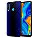 Custodia Compatibile Con Huawei P30 Lite - Ottica A Strisce In Cobalto Viola - Coperchio Protettivo In Vetro Temperato E Silicone Tpu - Foto miniatura 1