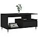 Tavolino Da Salotto Nero 90x49x45 Cm In Legno Multistrato - Foto miniatura 3