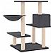 Albero Per Gatti Con Tiragraffi In Sisal Grigio Scuro 82,5 Cm - Foto miniatura 4