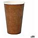 Set Di Bicchieri Monouso Cartone Carta Kraft 10 Pezzi 350 Ml (20 Unità) - Foto miniatura 1
