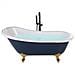Vasca Da Bagno Freestanding Cayman 153 X 77 Cm Blu - Foto miniatura 6