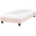 Letto Senza Testata Bouclé Roanne 90 X 200 Cm Rosa Pastello - Foto miniatura 2