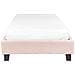 Letto Senza Testata Bouclé Roanne 90 X 200 Cm Rosa Pastello - Foto miniatura 4