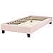 Letto Senza Testata Bouclé Roanne 90 X 200 Cm Rosa Pastello - Foto miniatura 7