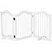 Cancellino Per Cani Pieghevole A 3 Sezioni In Legno, 154.5x29.5x61cm, Bianco - Foto miniatura 1