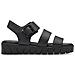 Black Casual Open Sandals Sandali Sintetico E Tessile Scarpe Donna Nero Eu 37, 5-28710-42 001 - Foto miniatura 2