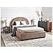 Letto Contenitore Bouclé Vaucluse 140 X 200 Cm Tortora - Foto miniatura 1