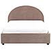 Letto Contenitore Bouclé Vaucluse 140 X 200 Cm Tortora - Foto miniatura 4