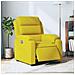 Poltrona Reclinabile Elettrica Gialla In Velluto - Foto miniatura 1