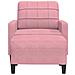 Poltrona Con Poggiapiedi Rosa 60 Cm Velluto - Foto miniatura 3