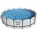 Piscina Fuori Terra - In Giro - 457x122 Cm - Grigio - Include Accessori Coordinati Cb33 - Foto miniatura 5
