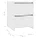Lusso Casadino -  Comodini 2 Pz Bianco 30x30x40 Cm In Legno Ingegnerizzato - Foto miniatura 6