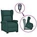 Poltrona Alzapersona Verde Scuro Tessuto - Foto miniatura 1