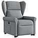 Poltrona Reclinante Alzapersona Elettrica Grigio Chiaro Tessuto - Foto miniatura 3