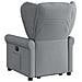 Poltrona Reclinante Alzapersona Elettrica Grigio Chiaro Tessuto - Foto miniatura 6