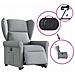 Poltrona Reclinante Alzapersona Elettrica Grigio Chiaro Tessuto - Foto miniatura 8
