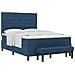 Letto a Rete con Materasso & Panchina Blu 140x190 cm Tessuto - Foto miniatura 1