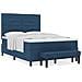 Letto a Rete con Materasso & Panchina Blu 140x190 cm Tessuto - Foto miniatura 4