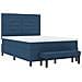 Letto a Rete con Materasso & Panchina Blu 140x190 cm Tessuto - Foto miniatura 8