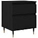 Comodino  Nero Rovere 40x35x50 cm in Legno Ingegnerizzato - Foto miniatura 1