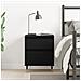 Comodino  Nero Rovere 40x35x50 cm in Legno Ingegnerizzato - Foto miniatura 4