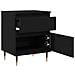 Comodino  Nero Rovere 40x35x50 cm in Legno Ingegnerizzato - Foto miniatura 5