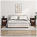 Armadio da Notte 2 pcs Rovere marrone 40 x 31 x 60 cm - Foto miniatura 2