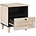 Comodino 2 pcs Beige 40 x 33 x 46 cm legno massello di mango - Foto miniatura 3