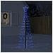 Albero di Natale a LED con Punte 220 LED Blu 180 cm - Foto miniatura 2