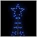 Albero di Natale a LED con Punte 220 LED Blu 180 cm - Foto miniatura 6