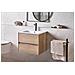 Mobile Lavabo A Parete Con Lavabo Vita 60 Cm Marrone Chiaro - Foto miniatura 1